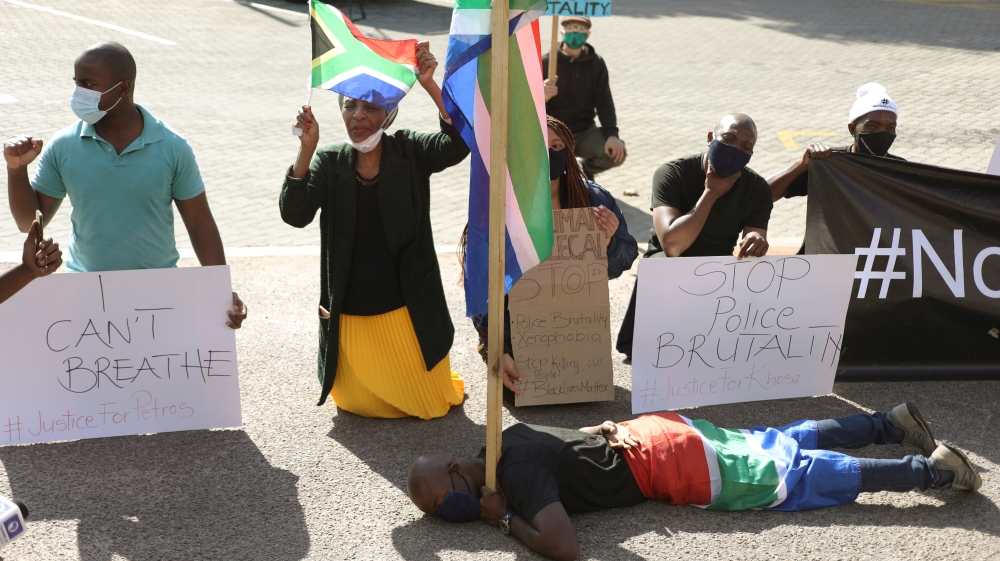 A Pretoria également, capitale Sud-africaine, des manifestants ont scandé halte aux brutalités policières