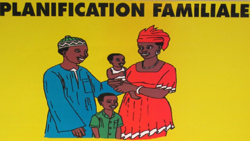 Illustration graphique d'une campagne de sensibilisation en faveur de la planification familiale